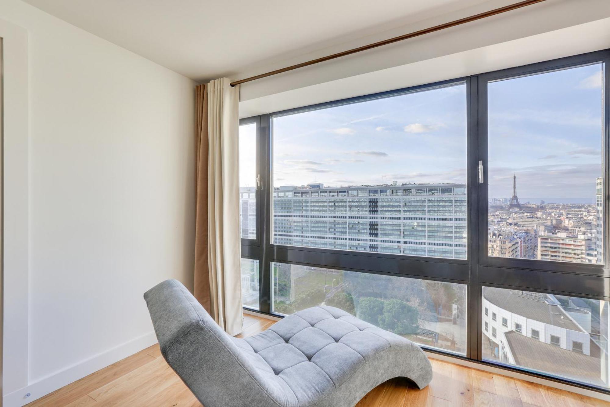 Paris Luxury Apartment 75M2 With Eiffel Tower View, 1 Min Metro, Parking Екстер'єр фото
